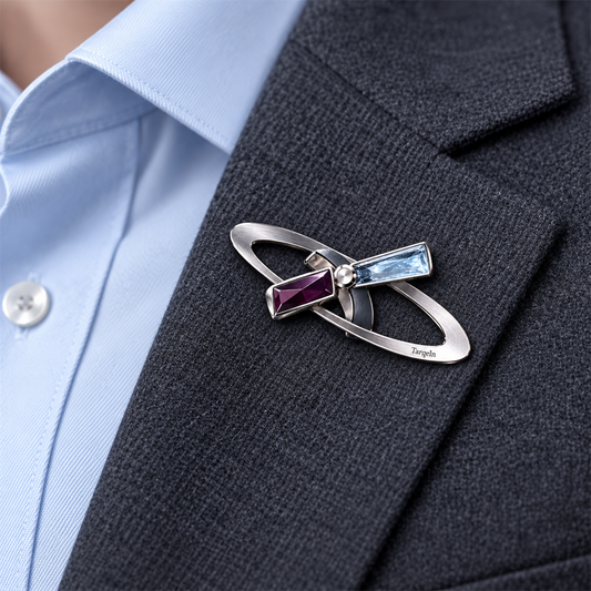 Tarqeln Amethyst Line Lapel Pin